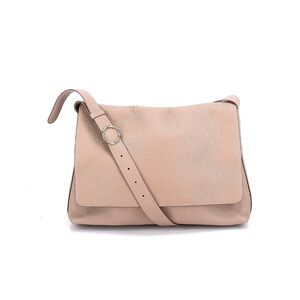 Cuyana tan Leather messenger Bag
